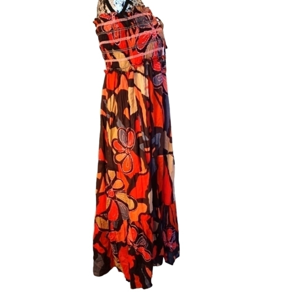 COLORFUL Printed Tube Top Summer Dress - Picture 4 of 11